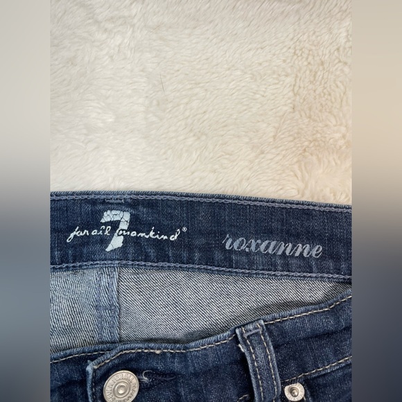 7 For All Mankind Dark Wash Straight Leg Jeans Size 31 - Picture 7 of 10